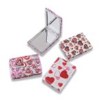 ESPEJO DE BOLSILLO RECT CORAZONES ART 55040 DAO