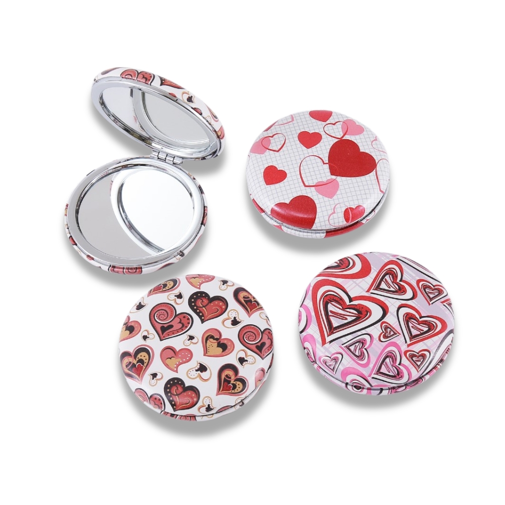 ESPEJO DE BOLSILLO CORAZONES ART 55039 DAO