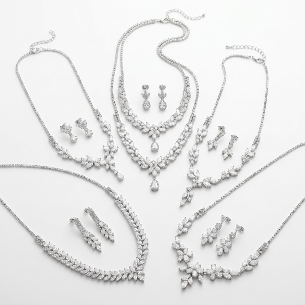 SET DELICADO COLLAR AROS STRASS FANTASIA ART SET17 IAO