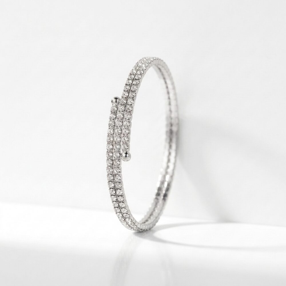 PULSERA FANTASIA BLANCO STRASS BLANCO ART BZPU128P IAO