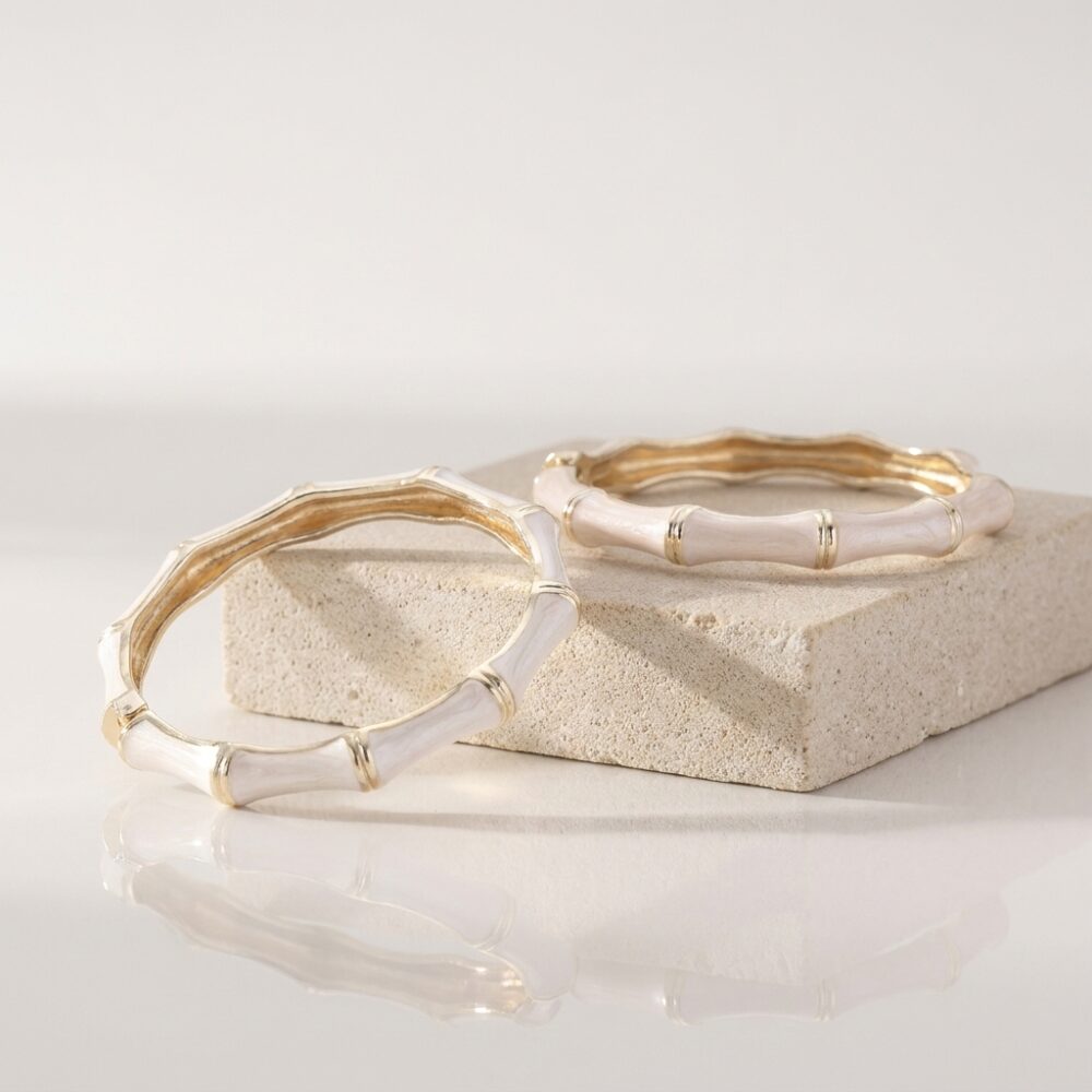 PULSERA FANTASIA DORADA RIGIDA ESMALTADA  ART PUL103 IAO