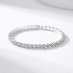 PULSERA FANTASI BAÑ BLANCO RIGIDA C/STRASS ART BZPU125P IAO