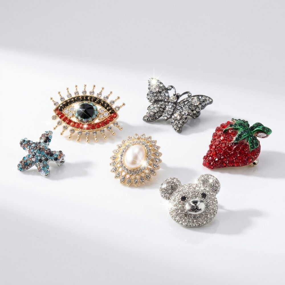 PIN FANTASIA C/STRASS XUND TAMAÑO GDE VARIOS MOD PIN005 IAO