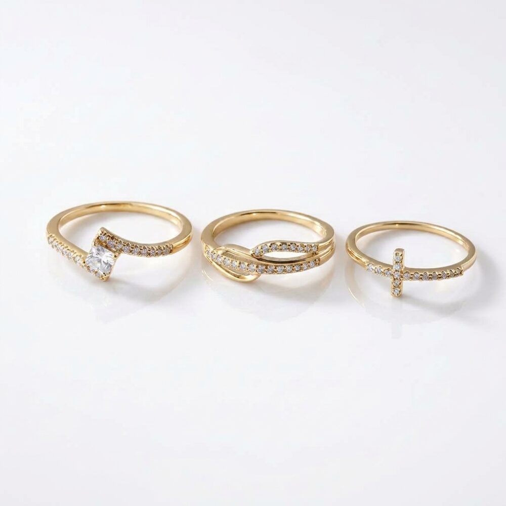 ANILLO BRONCE DRD C/MICROPAVE X UND ART BZAN674D IAO