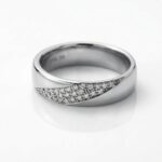 ANILLO BRONCE TP ALIANZA GRUESA C/MICROPAVE ART BZAN601 IAO