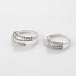 ANILLO BRONCE BCO CLAVO C/MICROPAVE X UND ART AN641P IAO