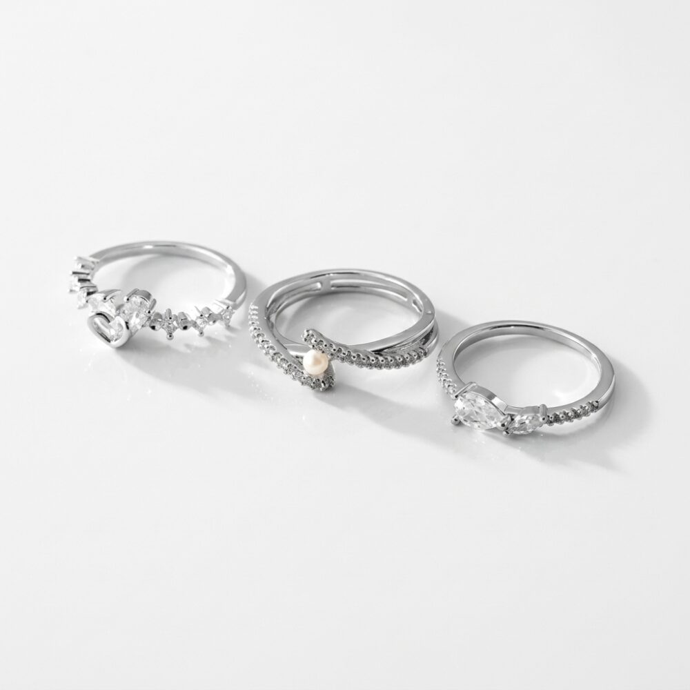 ANILLO BRONCE C/MICROPAVE Y PERLA X UND ART BZAN672 IAO