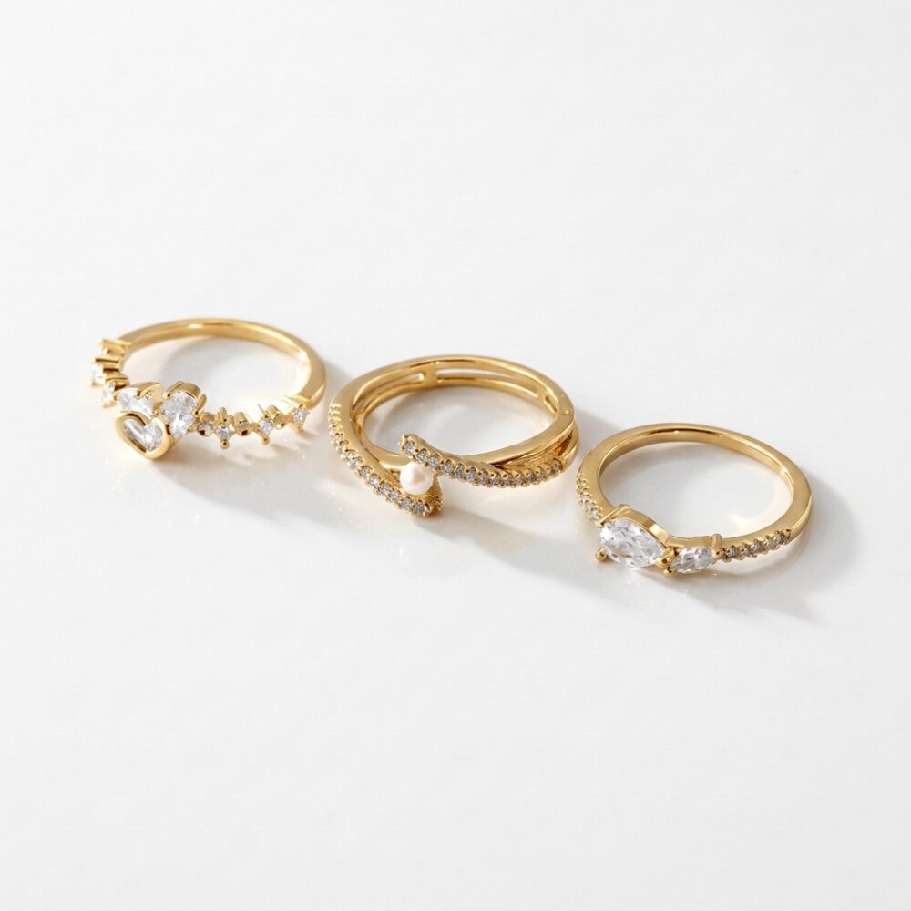 ANILLO BRONCE DRD C/MICROPAVE Y PERLA X UND ART BZAN672D IAO