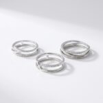 ANILLO BRONCE BCO C/MICROPAVE X UND ART BZAN673P IAO