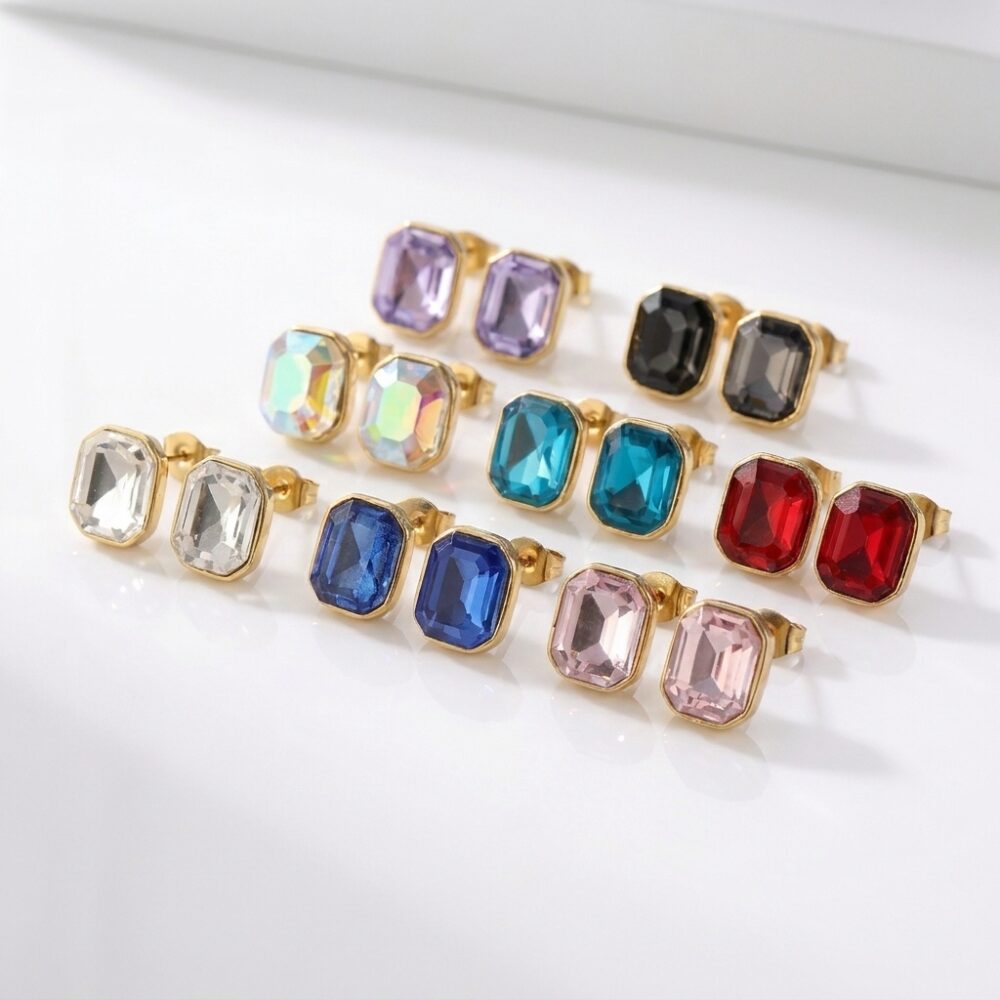 ARO PASANTE ACERO DRD C/STRASS COLORES X BLISTER AR1662D IAO