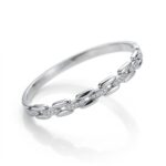 PULSERA ACERO RIGIDA COMBINADA C/STRASS ART APUL97 IAO