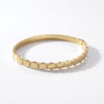 PULSERA ACERO DRD RIGIDA COMBINADA C/STRASS ART APUL92D IAO