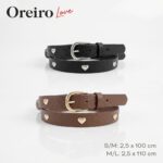 CINTURON OREIRO LOVE C/TACHAS CORAZON ART 55271 IAO