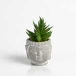 MACETA BUDA C/ FLORES CERAMICA 8x12cm ART 201313 IAO