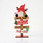 ADORNO NAVIDEÑO DE MADERA PAPÁ NOEL C/CARTELES 251116 IAO