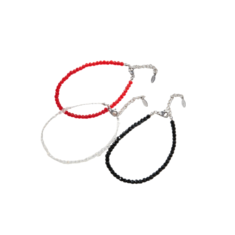PULSERA TANZA ACERO CRISTAL REDONDO APUHILO196 IAO