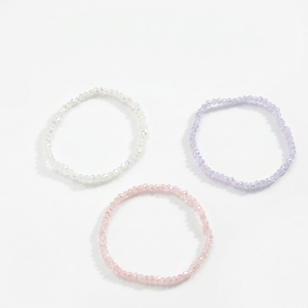 PULSERA ELASTICA CRISTALES REDONDOS NRO3 APUHILO211 IAO