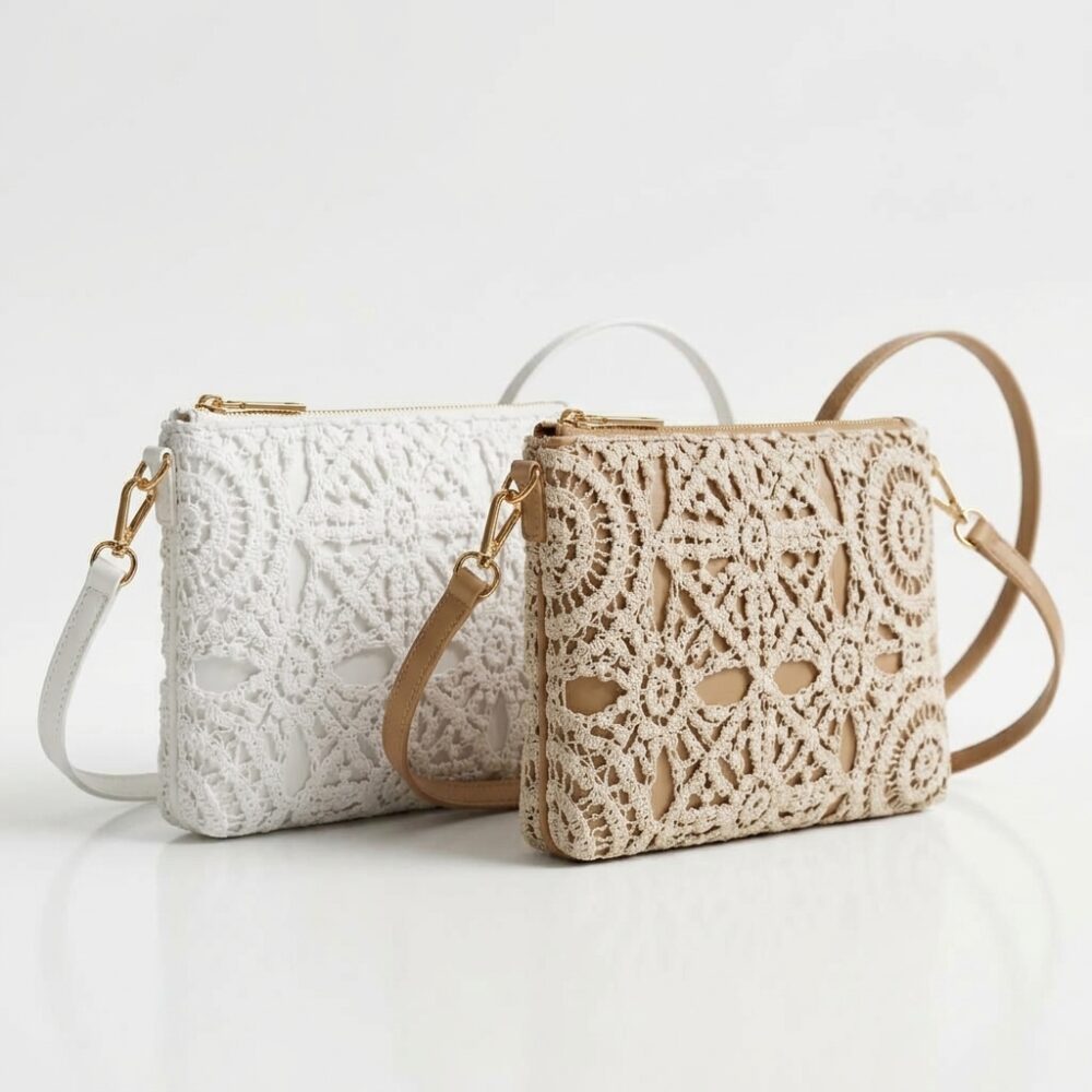 CARTERA ENCAJE FLORAL ART Z71038 IAO
