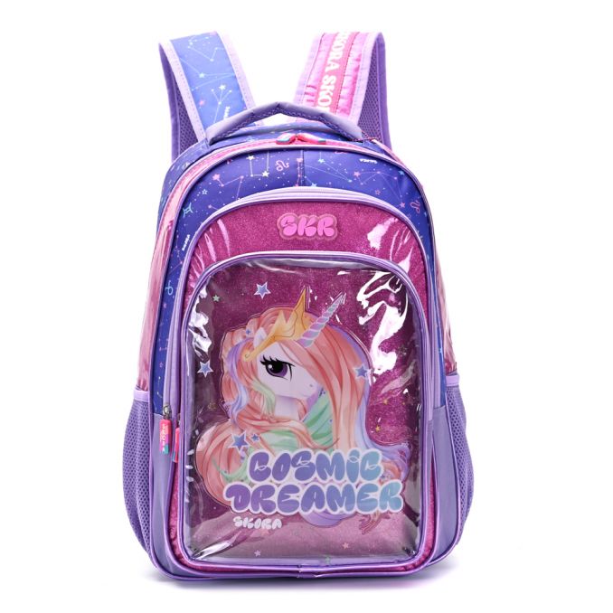MOCHILA INFANTIL THING HAPPY GLITTER COSMIC 18" 35362 JAO