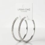 ARGOLLAS STRASS 5CM PLATEADO ART UR-050715-2 JAO