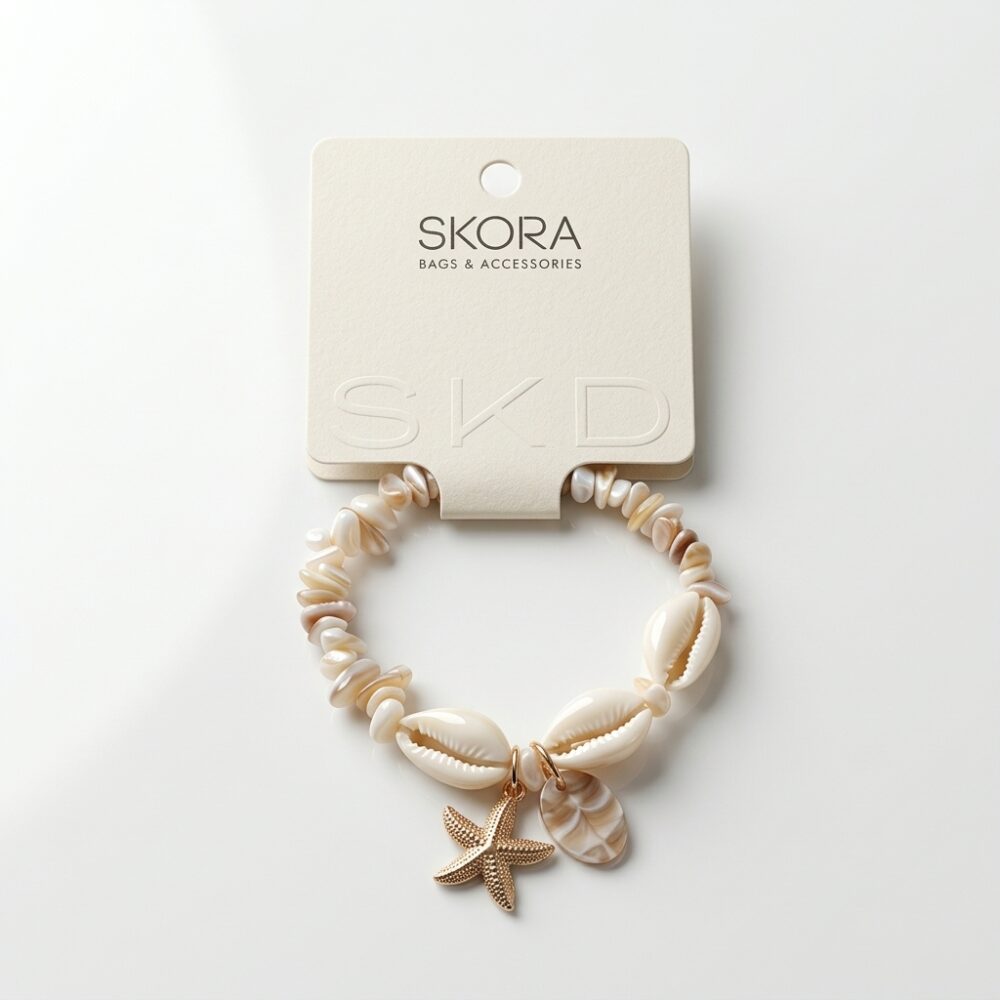 PULSERTA ELASTICA CARACOLA C/DIJE ESTRELLA ART 49027 JAO