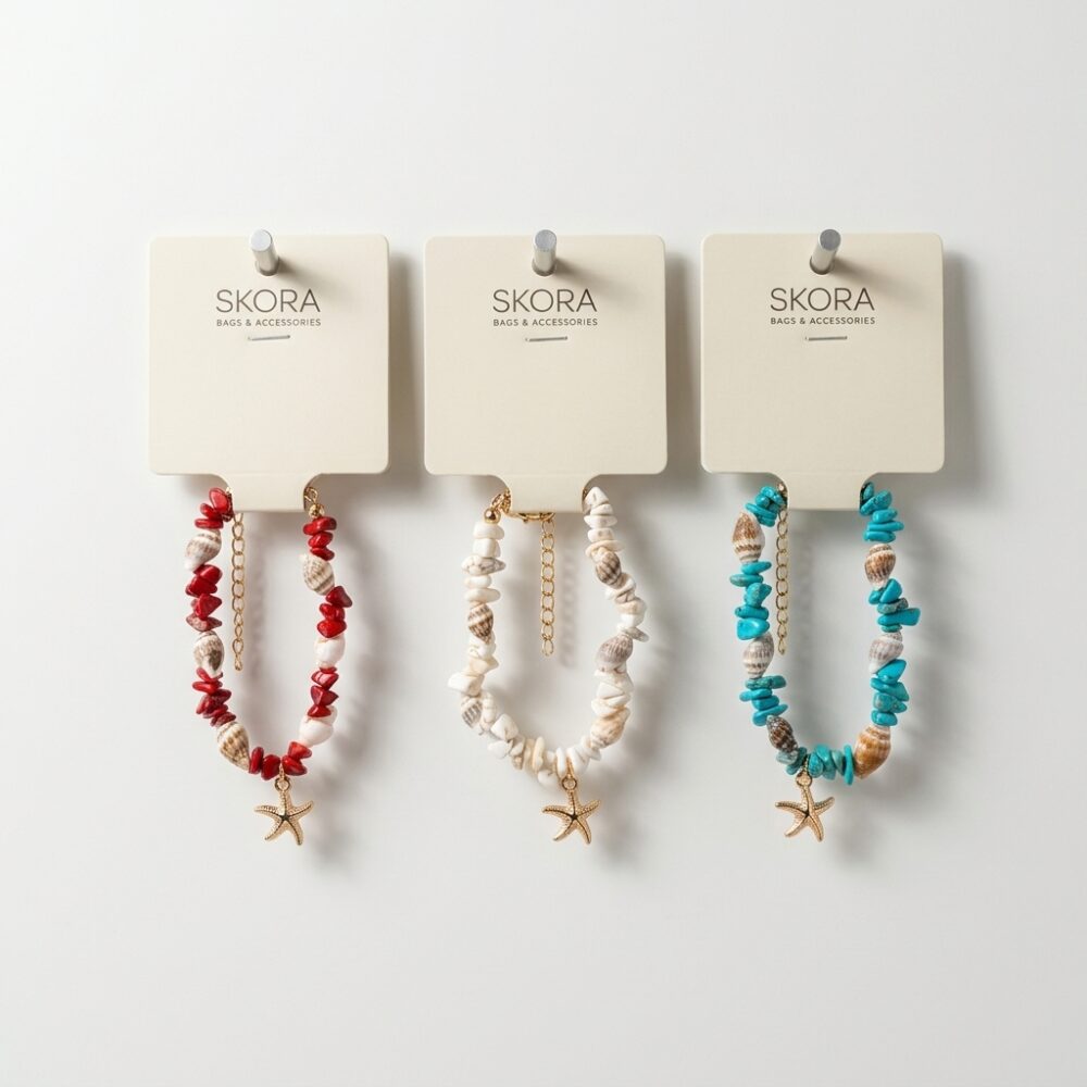 PULSERTA ELASTICA PIEDRITAS DIJE ESTRELLA ART 49028 JAO